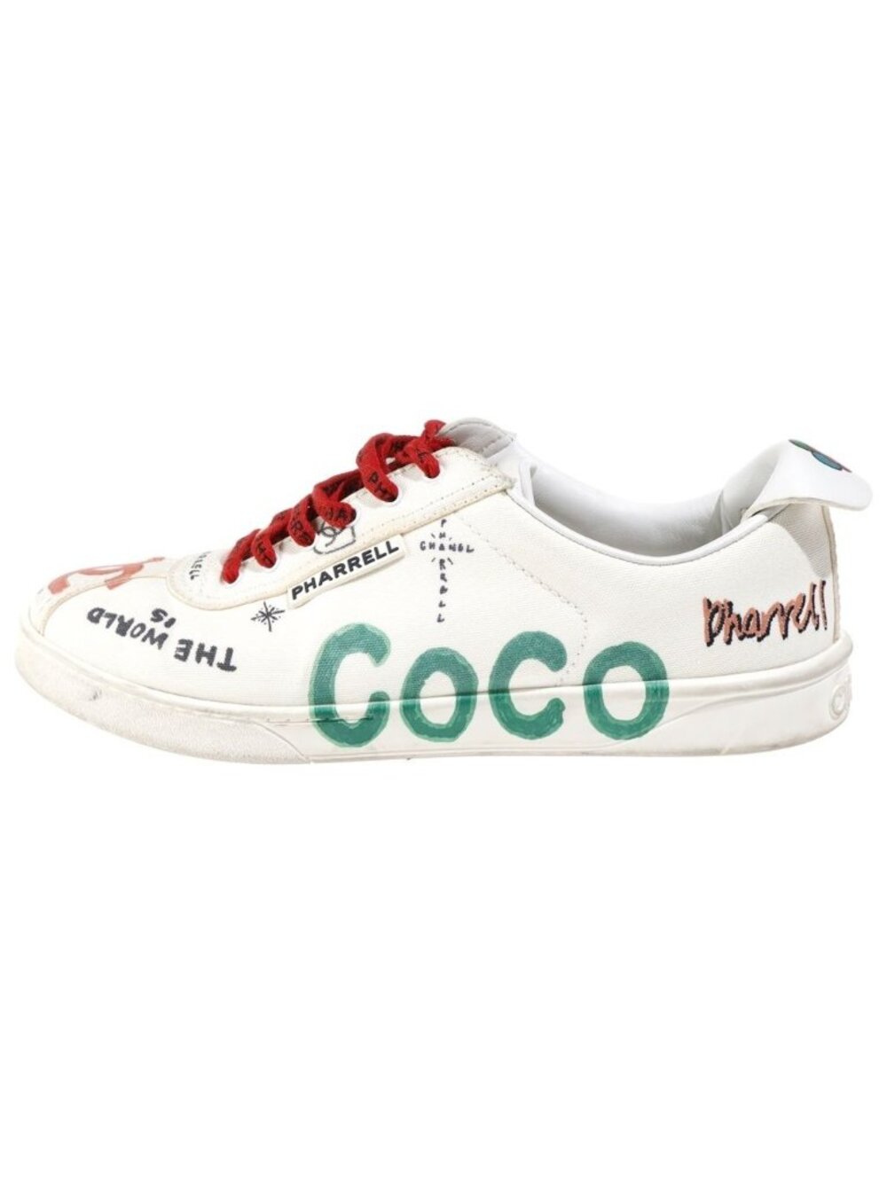 Chanel 19 SS Pharrell Williams Sneakers Low-Top Shoes Multicolor